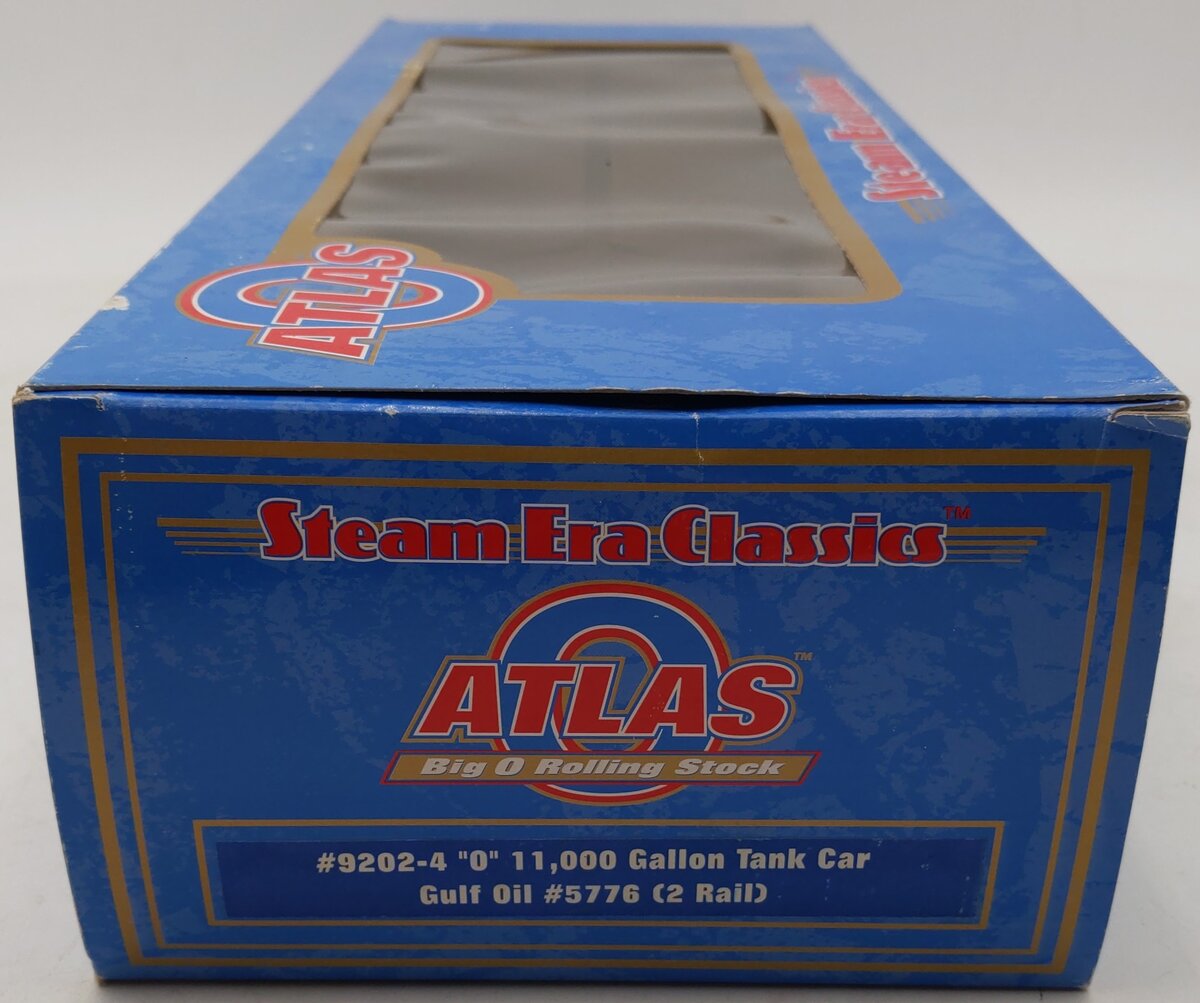 Atlas 9202-4 O Gauge Gulf Oil 11,000 Gallon Single Dome Tank Car #5776 -2 Rail EX/Box
