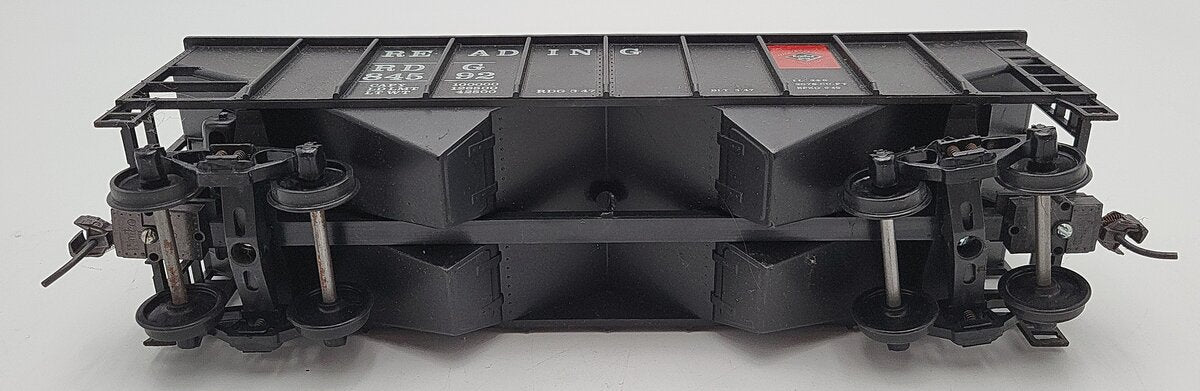 Weaver 84592 O Gauge Reading 2-Bay Hopper W/Load 2-Rail EX