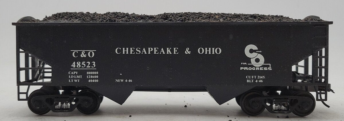 Weaver 902 O Scale Chesapeake & Ohio Offset 2 Bay Hopper #48523 VG/Box