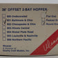 Weaver 902 O Scale Chesapeake & Ohio Offset 2 Bay Hopper #48523 VG/Box