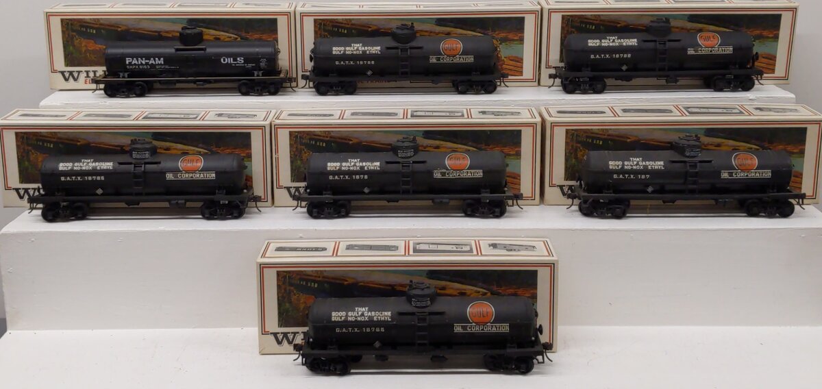Williams Assorted 0100 HO Custom Tank Car Kits-Assembled [7]/Box