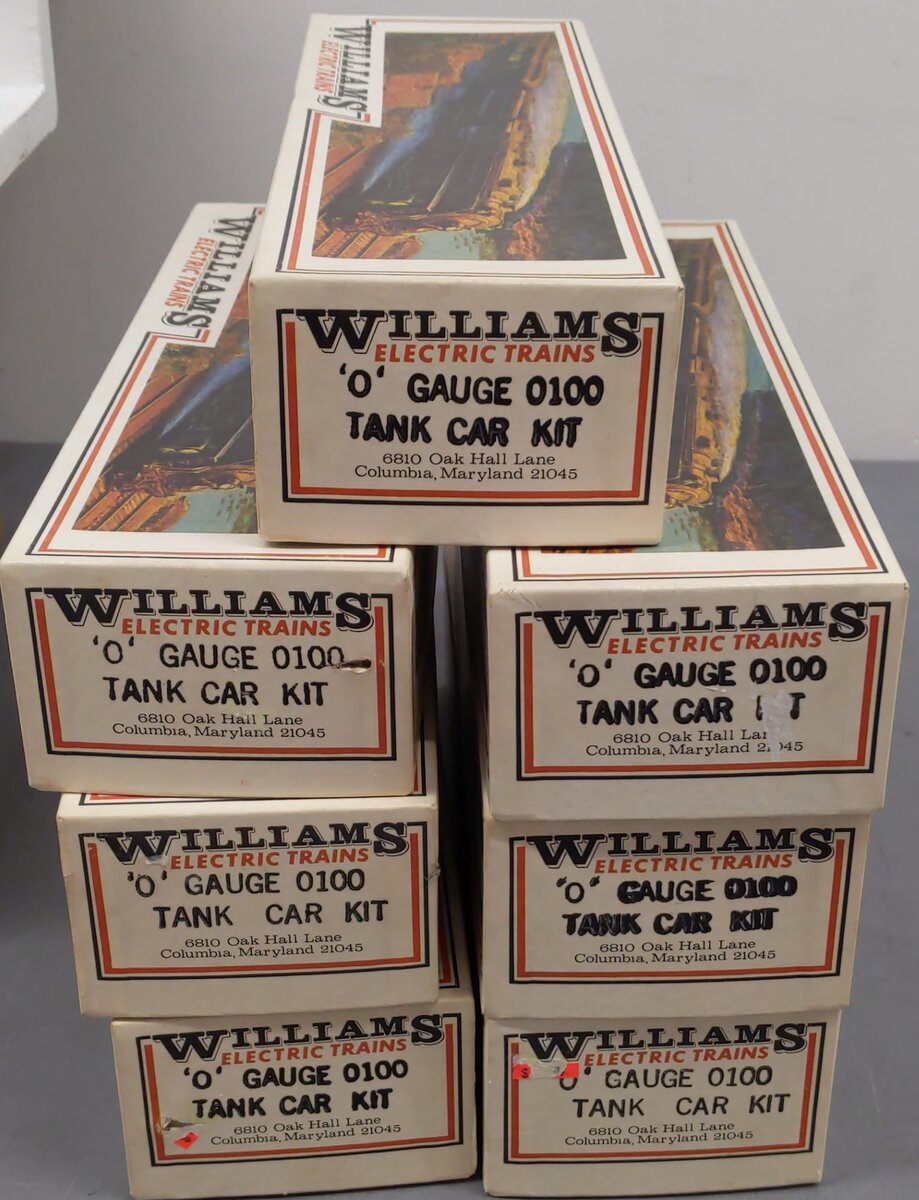 Williams Assorted 0100 HO Custom Tank Car Kits-Assembled [7]/Box