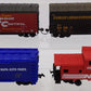 HO Scale Assorted Boxcars and Caboose Freight Cars [4] VG