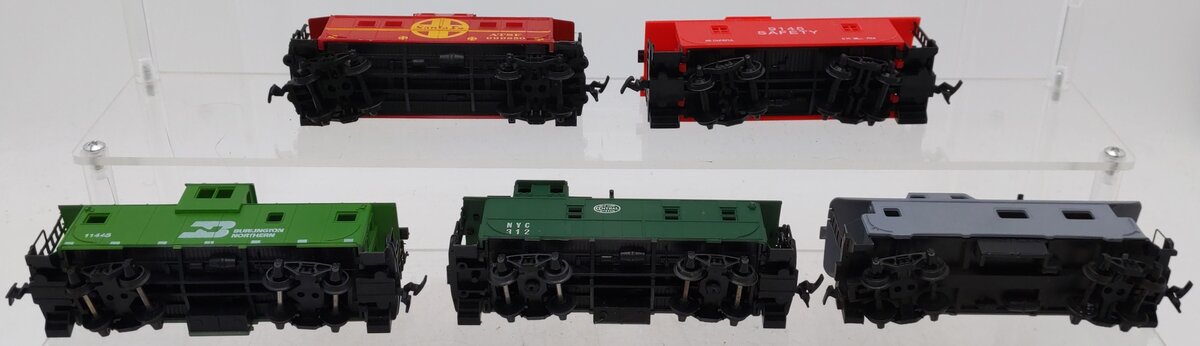 HO Scale Assorted Caboose Cars [5] VG
