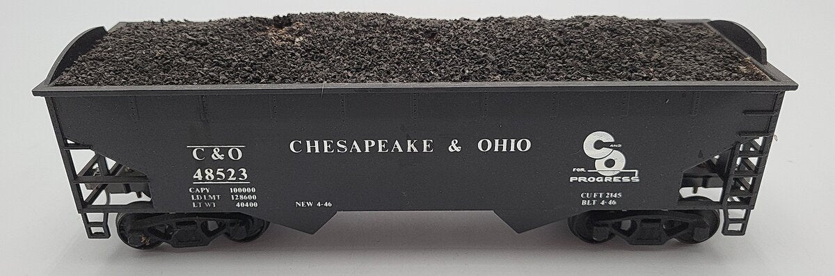 Weaver 902 O Scale Chesapeake & Ohio Offset 2 Bay Hopper #48523 [2 Rail] EX