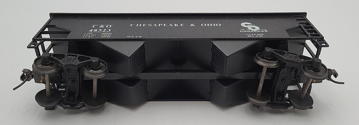Weaver 902 O Scale Chesapeake & Ohio Offset 2 Bay Hopper #48523 [2 Rail] EX