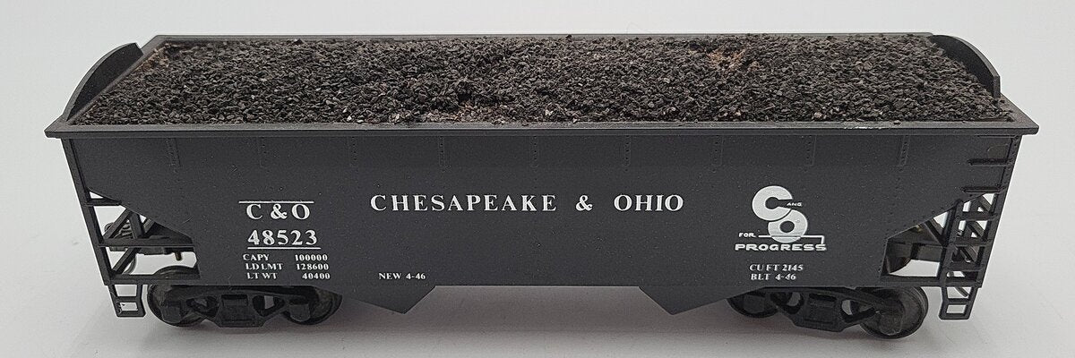 Weaver 902 O Scale Chesapeake & Ohio Offset 2 Bay Hopper #48523 [2 Rail] EX