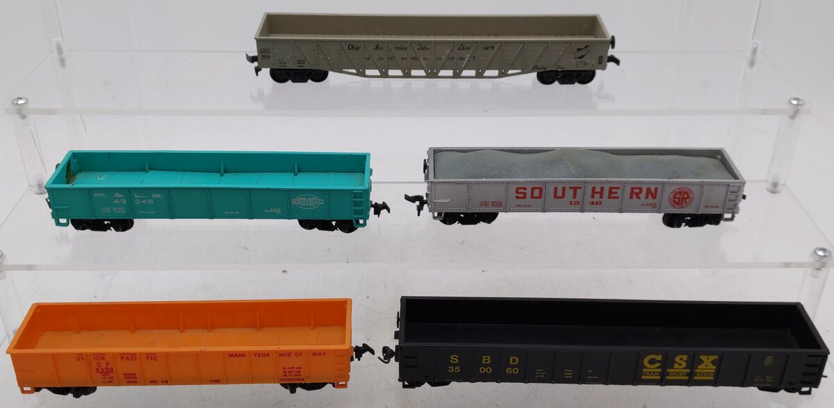 HO Scale Assorted Gondola Freight Cars [5] VG