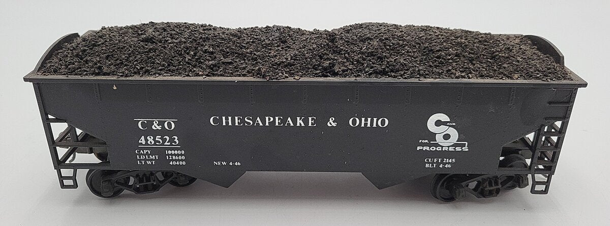 Weaver 902 O Scale Chesapeake & Ohio Offset 2 Bay Hopper #48523 [2 Rail] VG