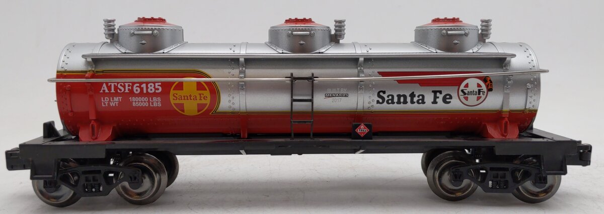 Menards 279-3974 O Gauge Santa Fe Tank Car #6185 EX/Box