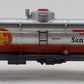 Menards 279-3974 O Gauge Santa Fe Tank Car #6185 EX/Box