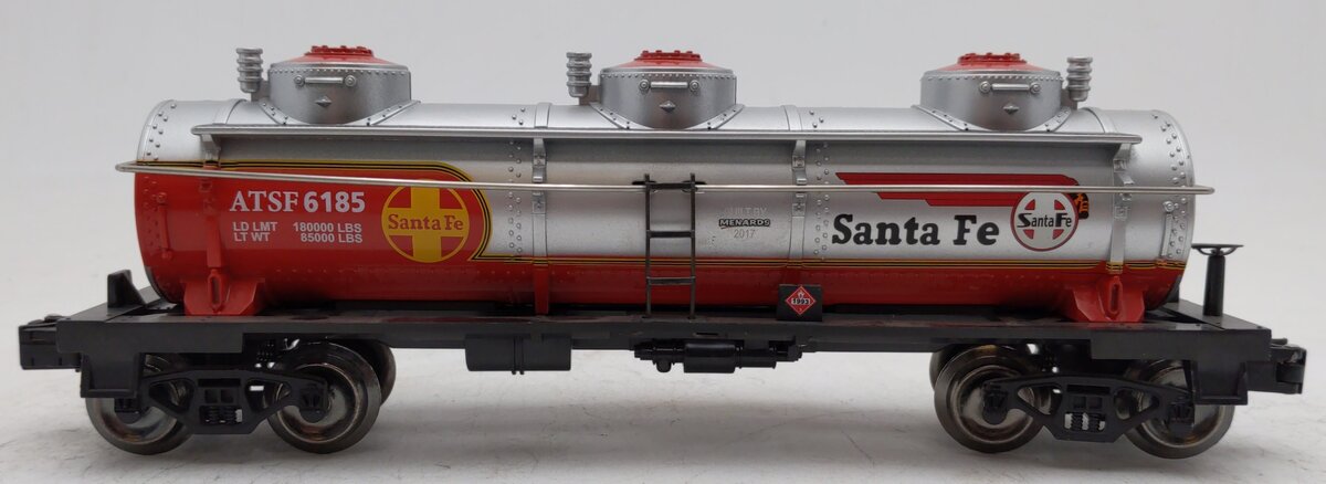 Menards 279-3974 O Gauge Santa Fe Tank Car #6185 EX/Box