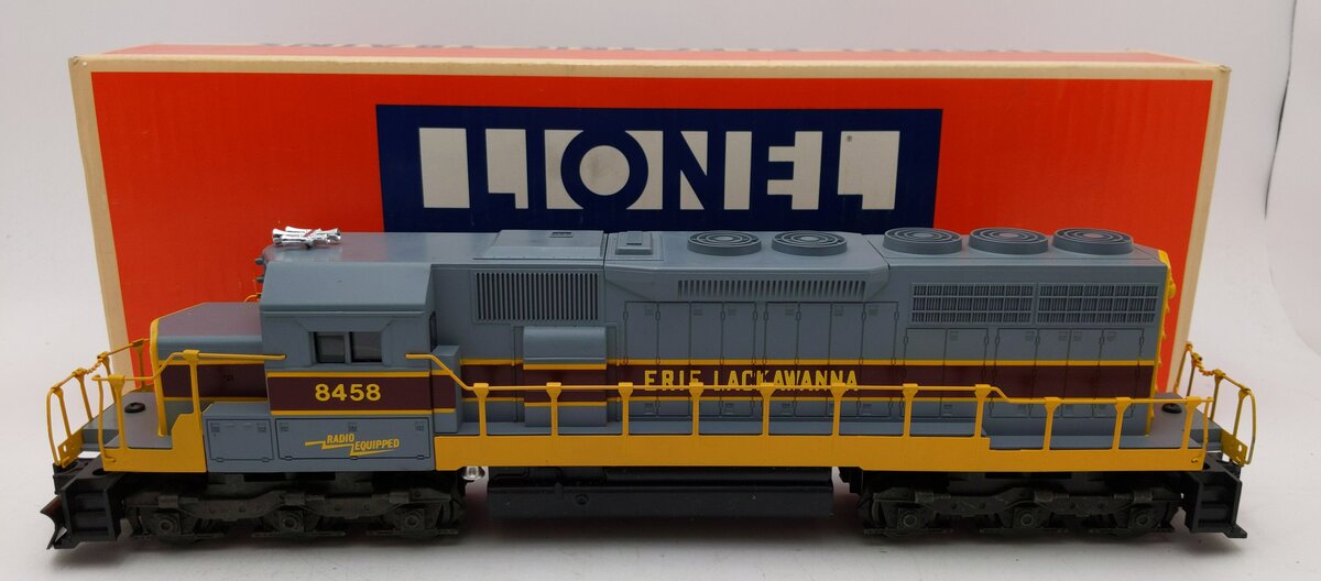 Lionel 6-8458 O Gauge Erie Lackawanna SD-40 Diesel Locomotive #8458 EX/Box