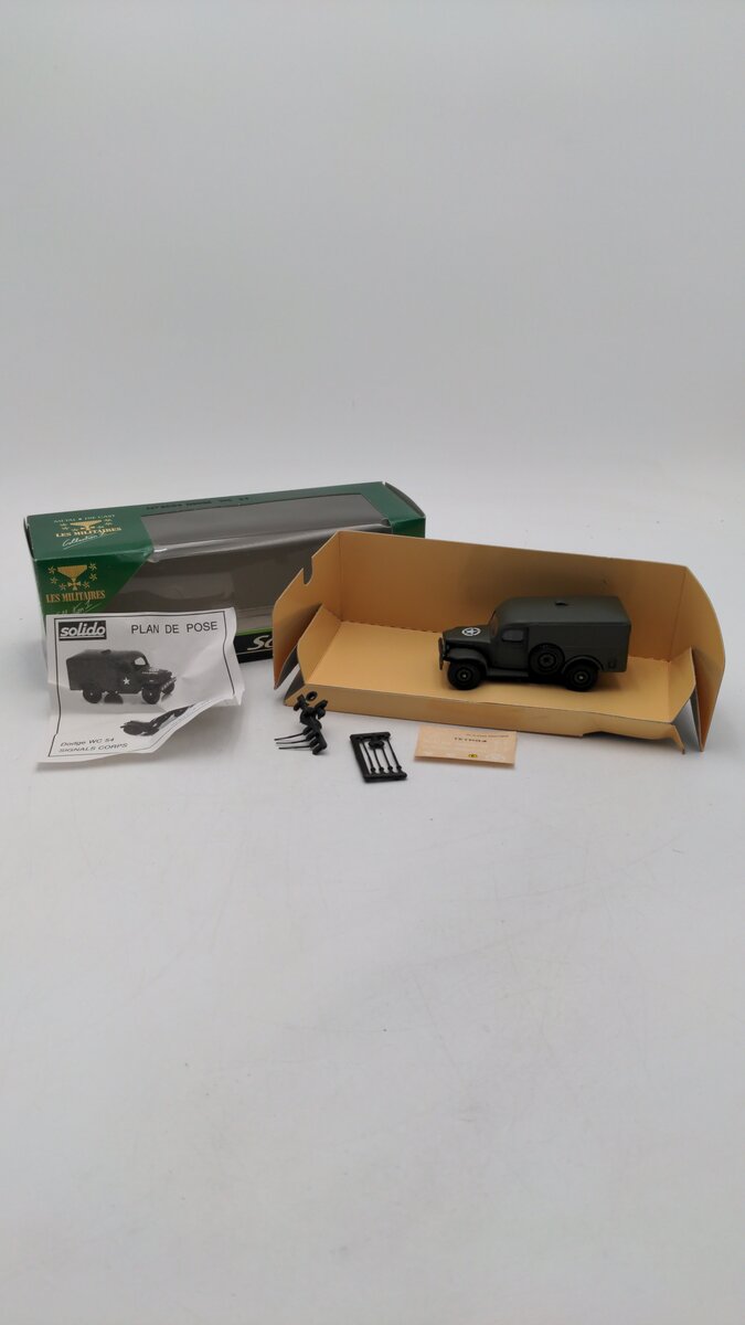 Solido 6004 1:50 Scale Les Militaires Collection 1 USA Army Truck Dodge WC 54 EX/Box