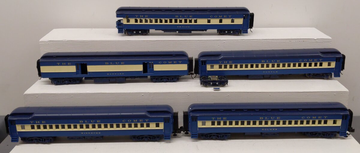 MTH 20-4021 O Gauge Jersey Central 70' Madison Passenger Car Set (Set of 5) VG/Box