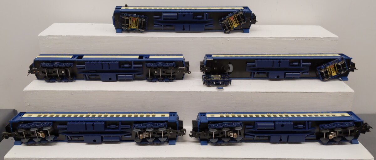 MTH 20-4021 O Gauge Jersey Central 70' Madison Passenger Car Set (Set of 5) VG/Box