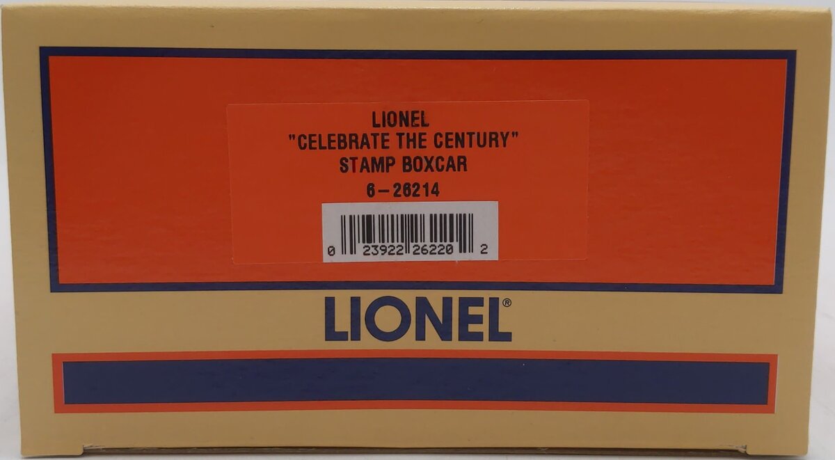 Lionel 6-26214 O Gauge Celebrate the Century USPS Stamp Boxcar EX/Box