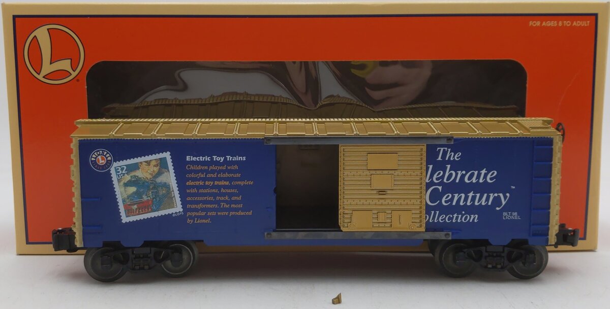 Lionel 6-26214 O Gauge Celebrate the Century USPS Stamp Boxcar EX/Box