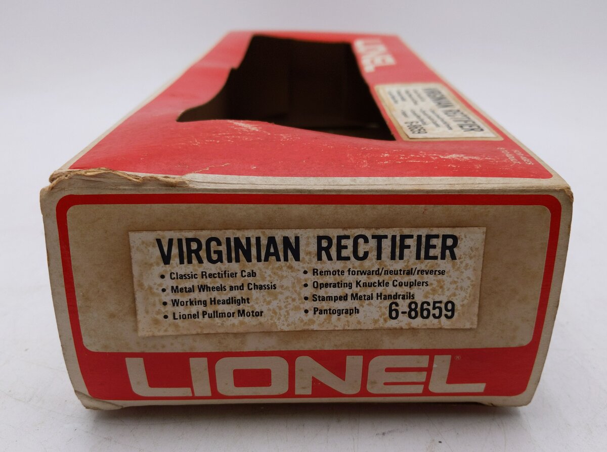 Lionel 6-8659 O Gauge Virginian Rectifier Electric Locomotive EX/Box