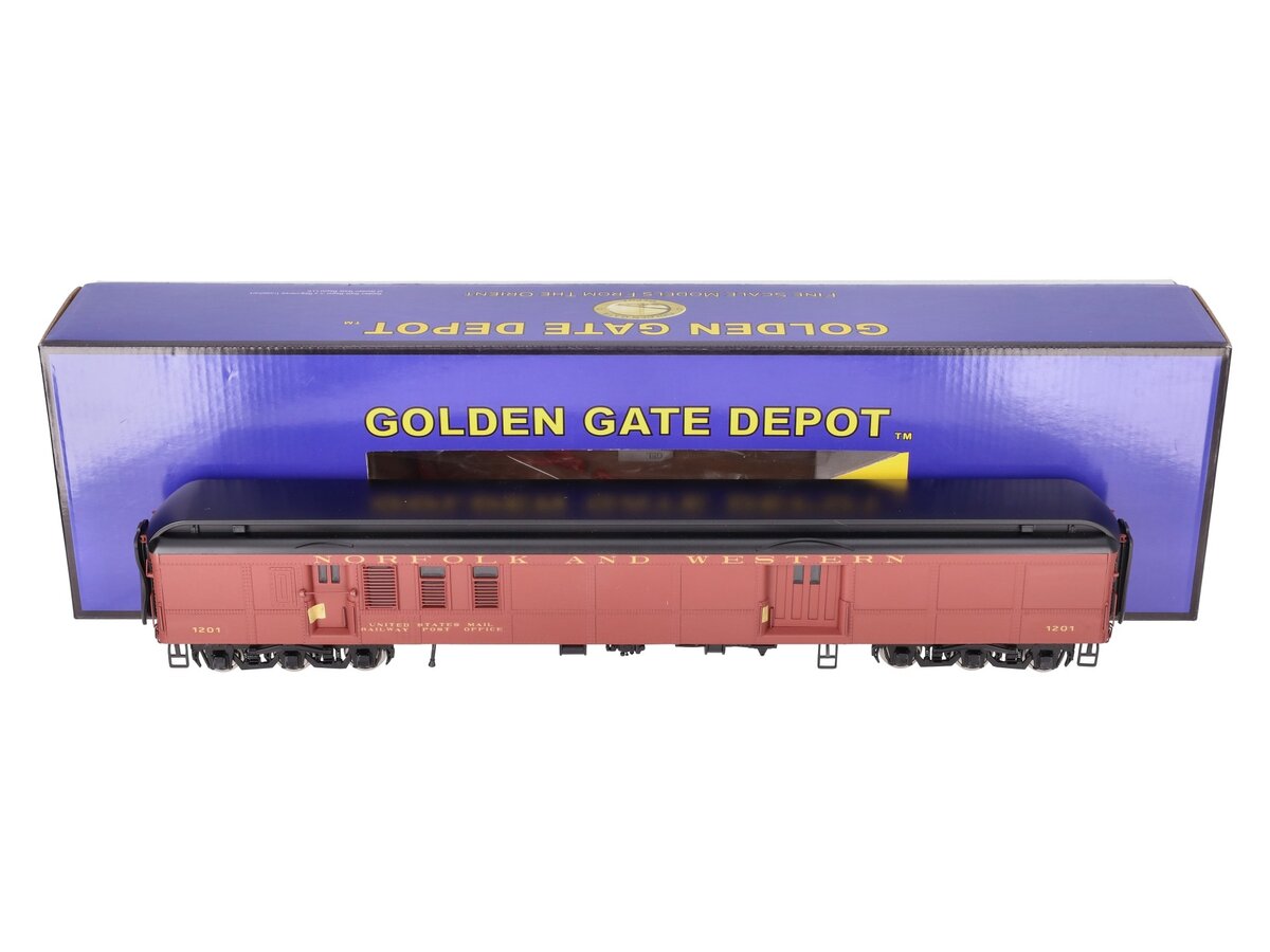 Golden Gate Depot O Norfolk & Western Heavy Weight RPO Car #1201 (2-Rail) LN/Box