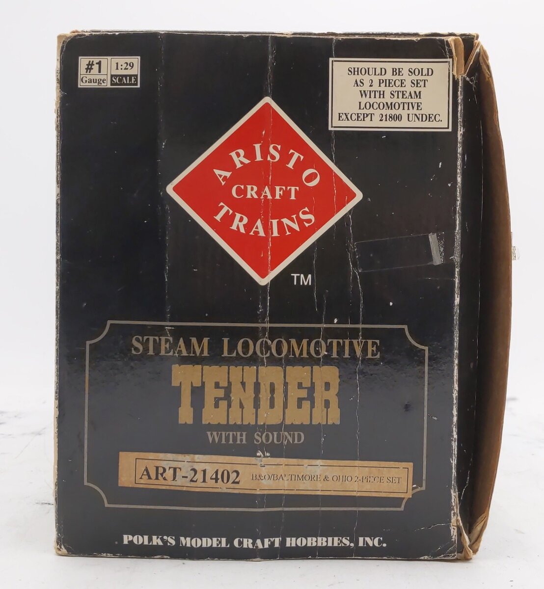 Aristo-craft 21402 4-6-2 B&O Blue Comet Steam Tender VG/Box