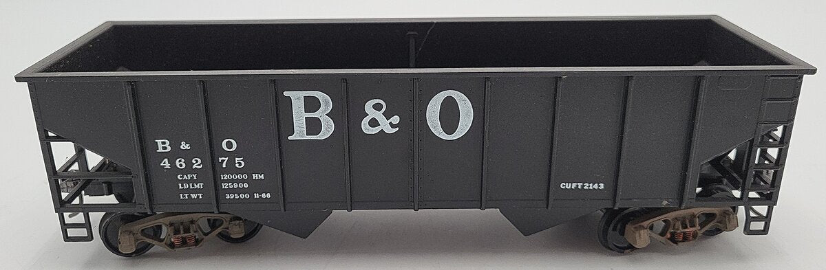 Weaver O Scale Baltimore and Ohio Hopper Car #46275 2-Rail Custom Trucks