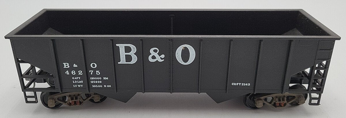 Weaver O Scale Baltimore and Ohio Hopper Car #46275 2-Rail Custom Trucks