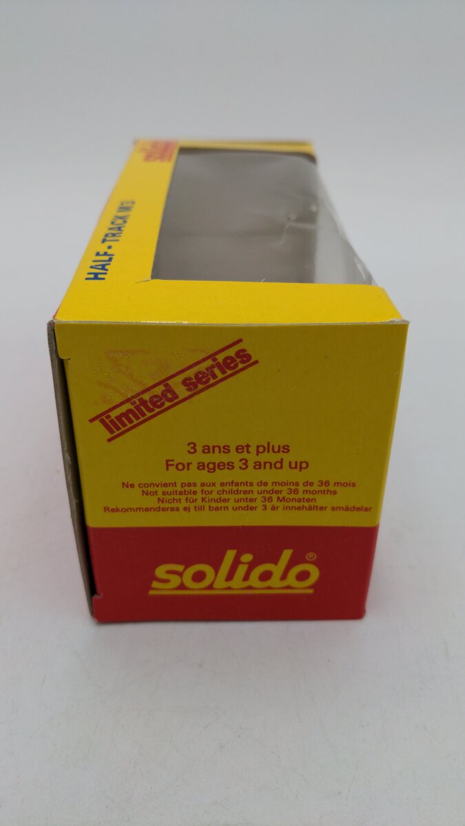 Solido 244 1:50 Scale M3 Half-Track Tank 40th Anniversary Limited Edition EX/Box