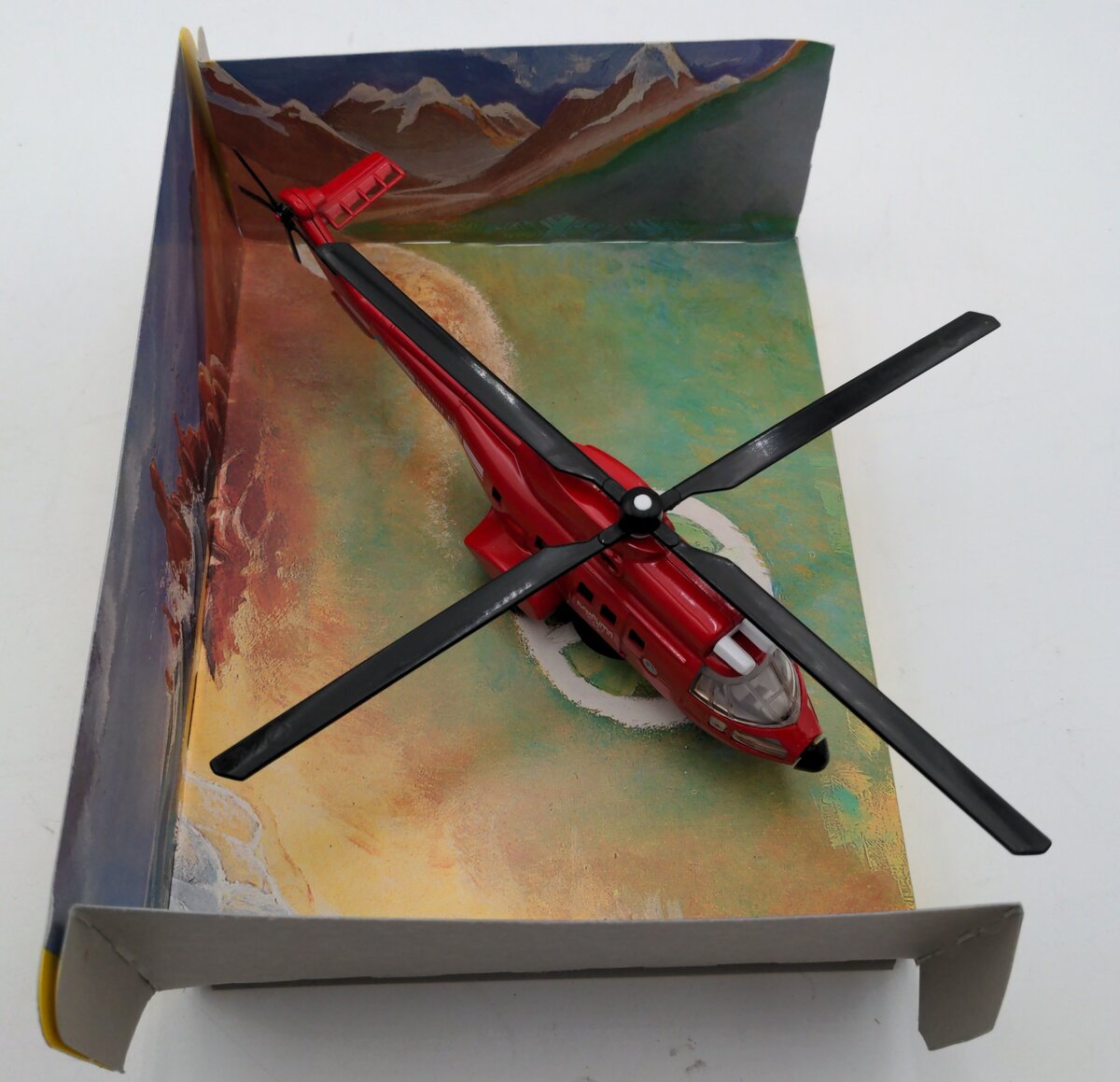 Solido Helicopteres Metal Red Super Puma AS332 EX/Box