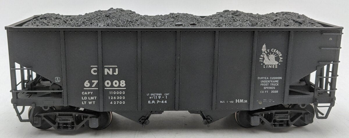 Atlas 7753-1 O Central of New Jersey 55-Ton Fishbelly Hopper #67008 (2-Rail) EX/Box
