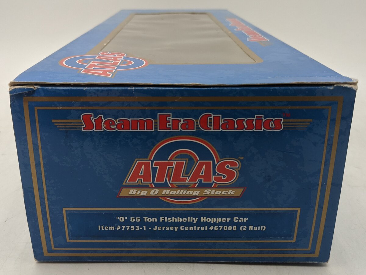 Atlas 7753-1 O Central of New Jersey 55-Ton Fishbelly Hopper #67008 (2-Rail) EX/Box