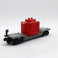 Lionel 2461 Vintage O Postwar Die-cast Flatcar w/ Red Transformer
