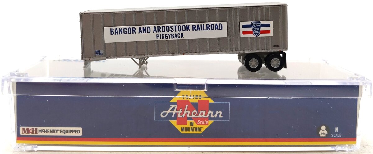 Athearn 15137 N Bangor and Aroostook Railroad 40' Exterior Post Trailer #201011