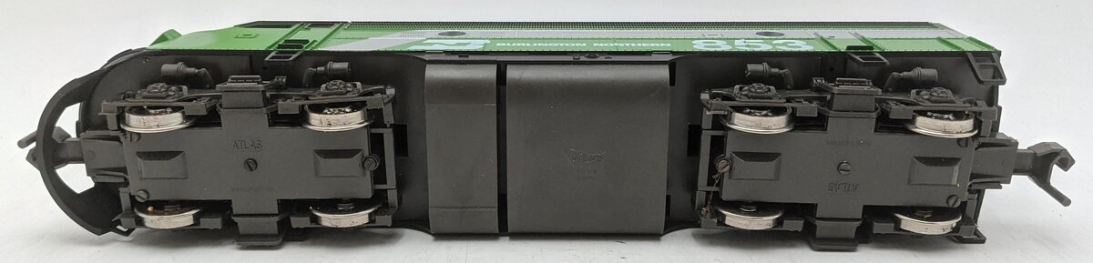 Atlas 6102 O Scale Burlington Northern F-9 Diesel Locomotive #853 (2-Rail) VG/Box