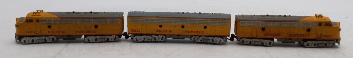 Trix N Scale Union Pacific ABA Locomotive Set #1483, #1487, #1485 EX