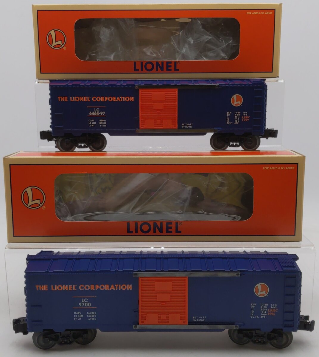 Lionel O Gauge Railroader Club Boxcar: 6464-97, 9700 [2] LN/Box