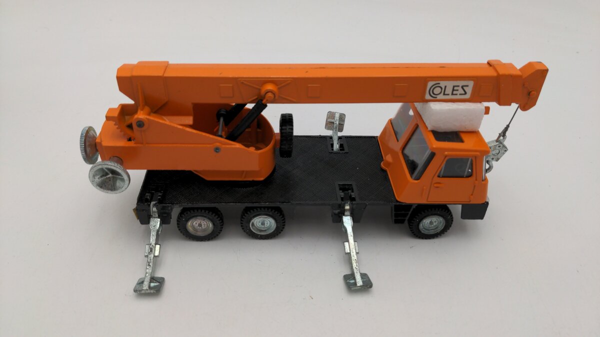 Dinky 980 1:50 Scale Orange Vintage Die-Cast Coles Hydra Truck 150T Die Cast EX/Box