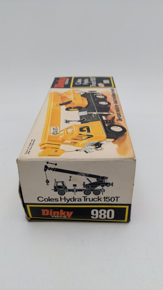 Dinky 980 1:50 Scale Orange Vintage Die-Cast Coles Hydra Truck 150T Die Cast EX/Box