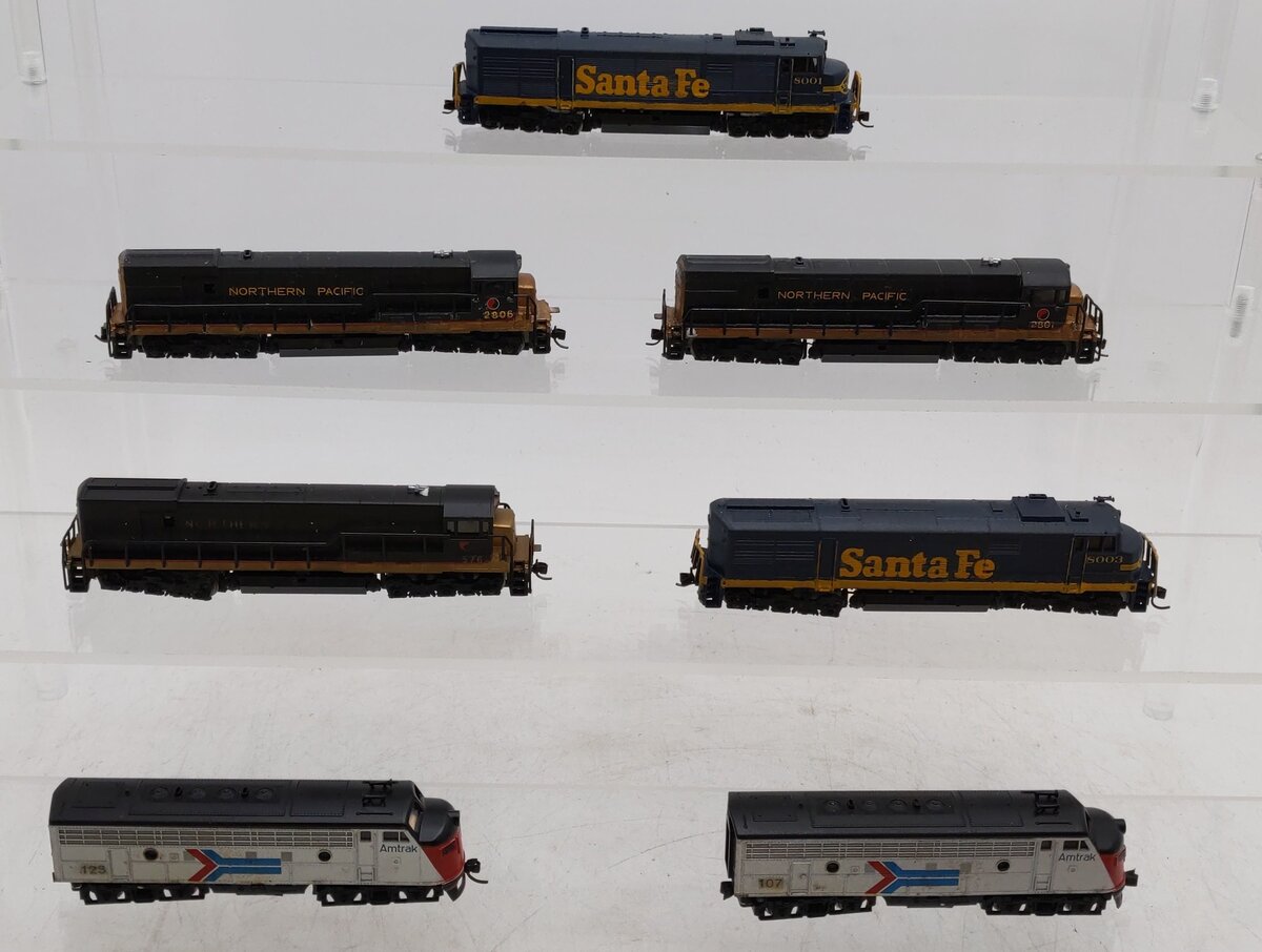 Trix N Scale Minitrix Assorted Powered Locomotives [7] VG