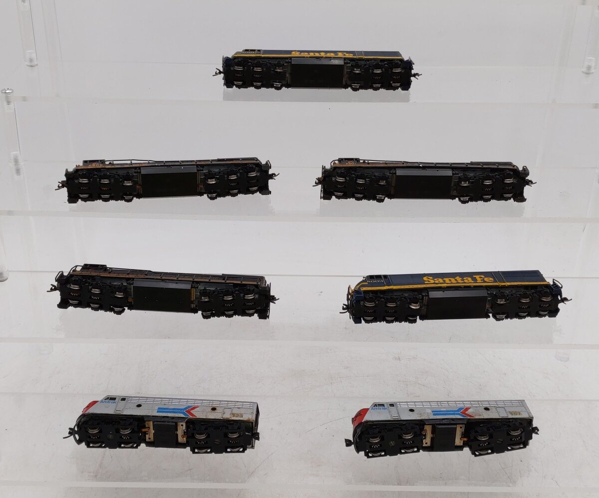 Trix N Scale Minitrix Assorted Powered Locomotives [7] VG