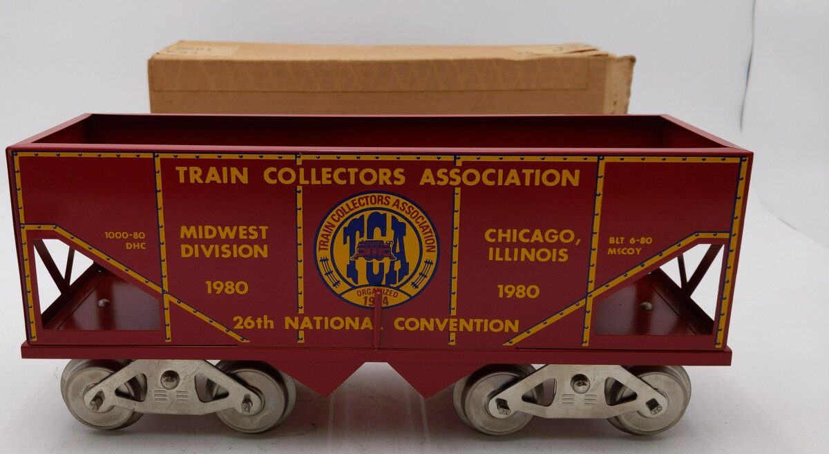McCoy 1980 Standard Gauge TCA Midwest Division Hopper Car LN/Box