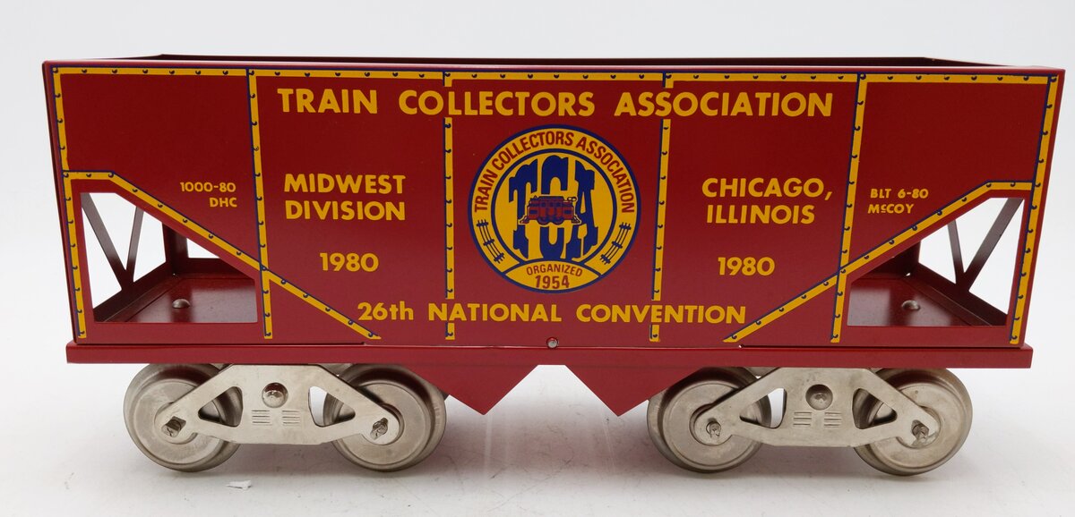 McCoy 1980 Standard Gauge TCA Midwest Division Hopper Car LN/Box
