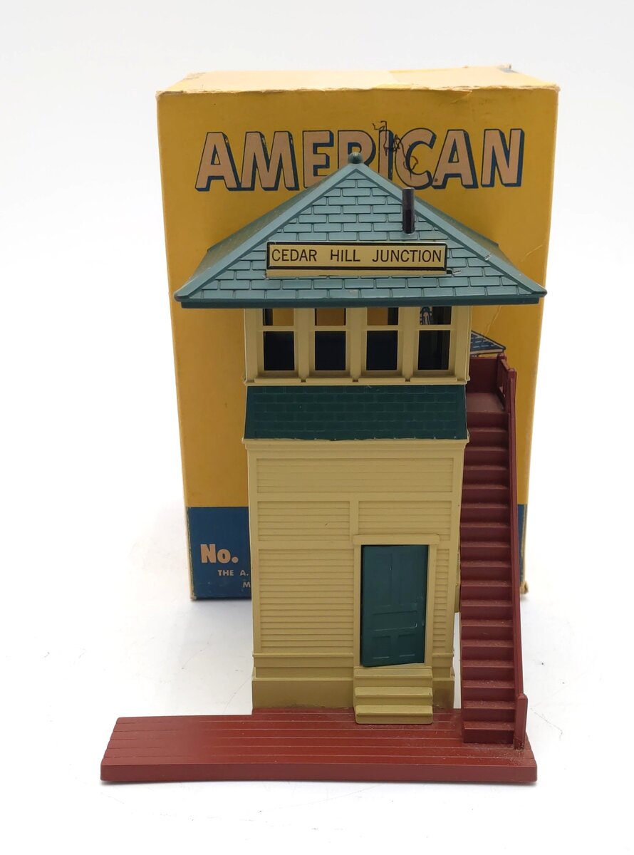 American Flyer 590 Vintage S Cedar Hill Junction Control Tower - RARE EX/Box