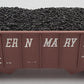 Weaver 10897 O Gauge Western Maryland 36' Ribbed 2-Bay Hopper 2-Rail EX