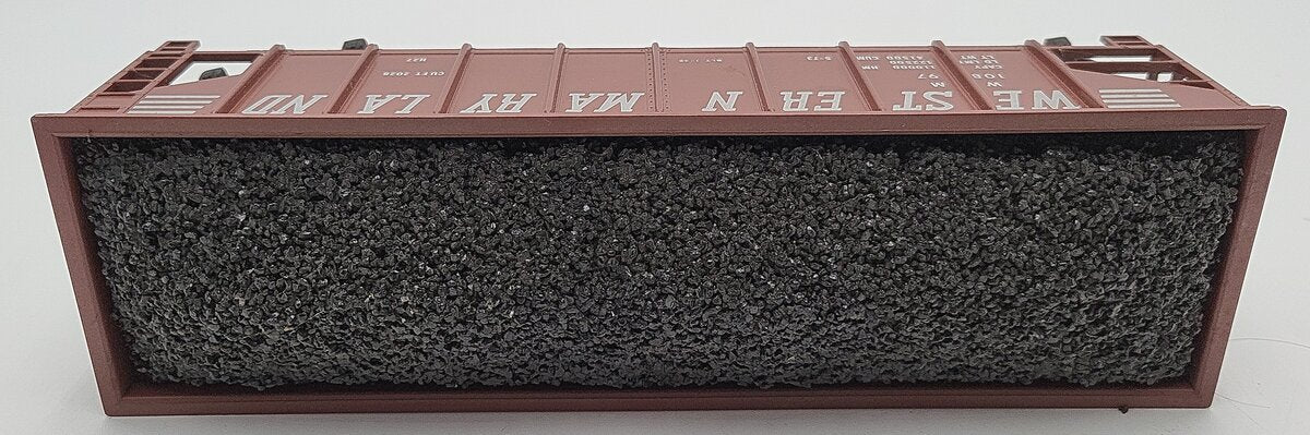 Weaver 10897 O Gauge Western Maryland 36' Ribbed 2-Bay Hopper 2-Rail EX
