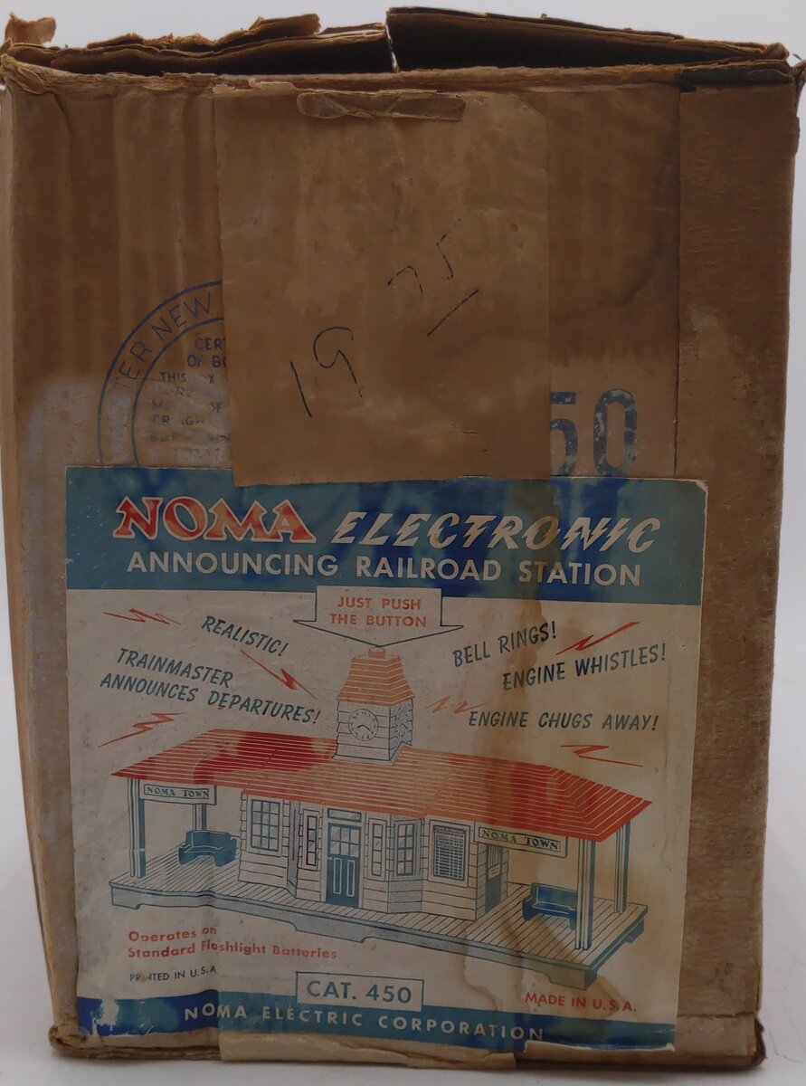 Lionel 450 Vintage Noma Electronic Announcing Railroad Station EX/Box