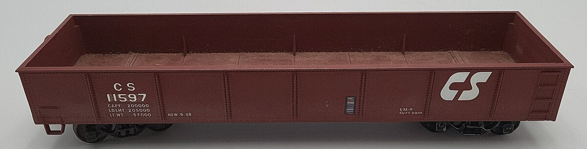 O Scale Central soya Gondola Car #11597 2-Rail VG