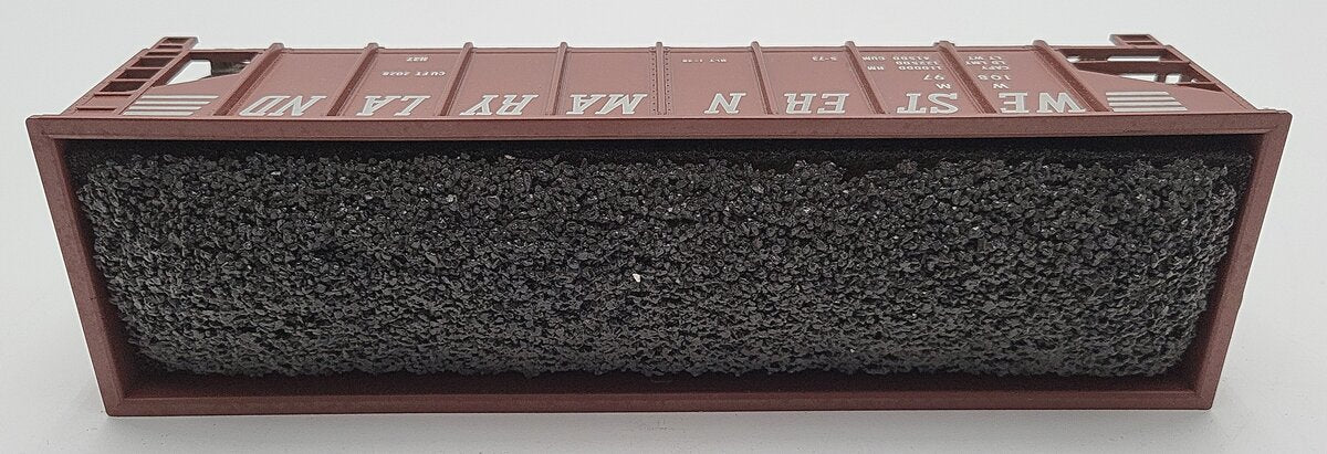 Weaver 10897 O Gauge Western Maryland 36' Ribbed 2-Bay Hopper 2-Rail VG