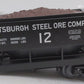 MTH 30-75550 O Pittsburgh Steel Ore Company Ore Car EX/Box
