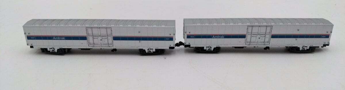 Kato 106-3509 N Scale Amtrak Phase IV Material Handling Car 2-Car Set LN/Box